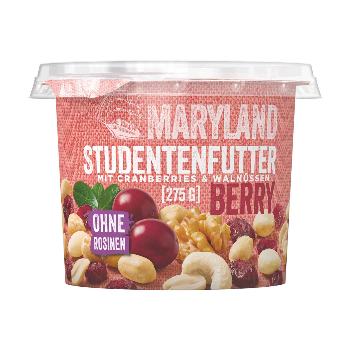 Maryland Смесь орехов и сухофруктов ягода 275g