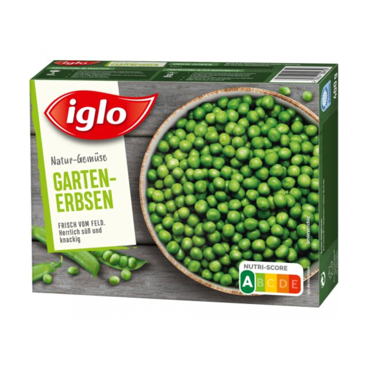 Iglo Feld Frisch Gartenerbsen 400g