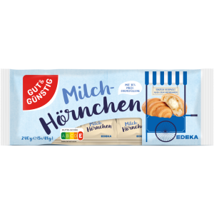 GUT&GÜNSTIG 5 Mini-Hörnchen Milchcreme 240g