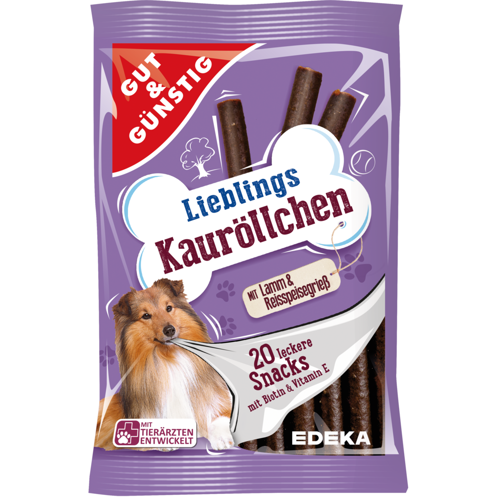 GUT&GÜNSTIG Kauröllchen Lamm+Reis 20ST 200g