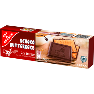 GUT&GÜNSTIG Schoko Butterkeks Zartbitter 125g