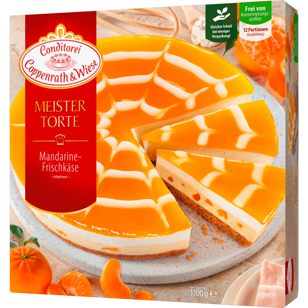 C&W Meistertorte Mandarine Frischkäse 1100g