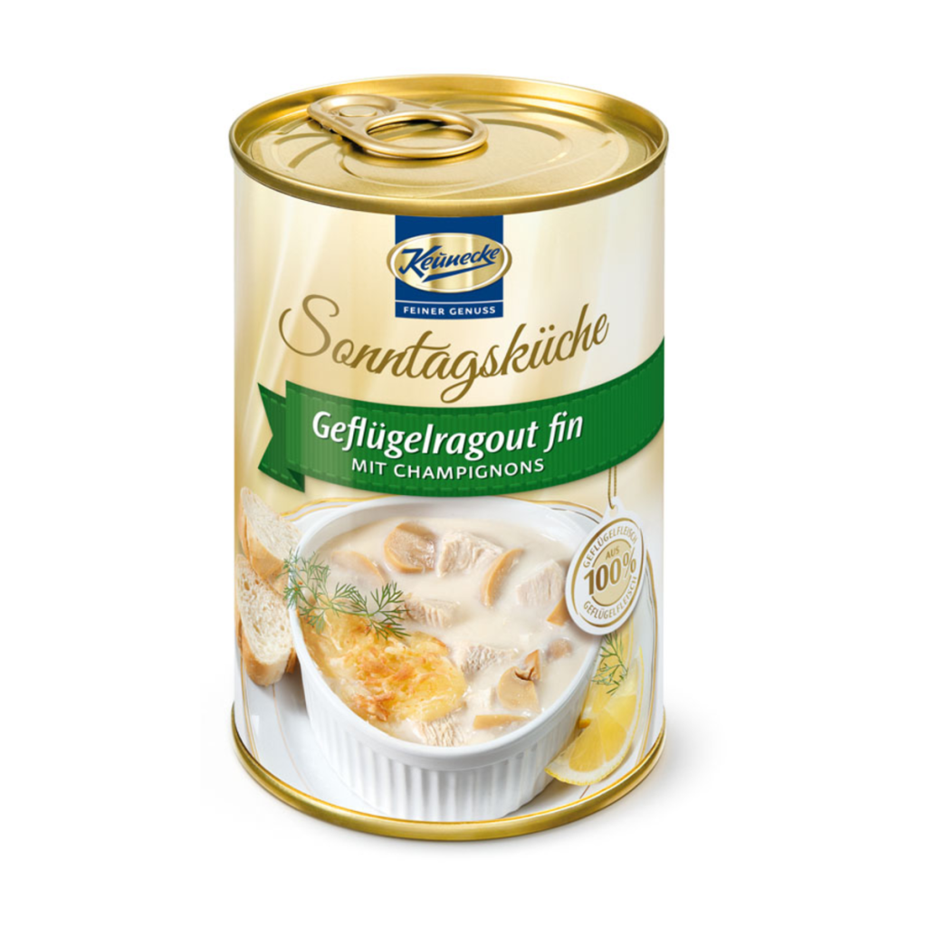 Keunecke Geflügelragout fin mit Champignons 400g