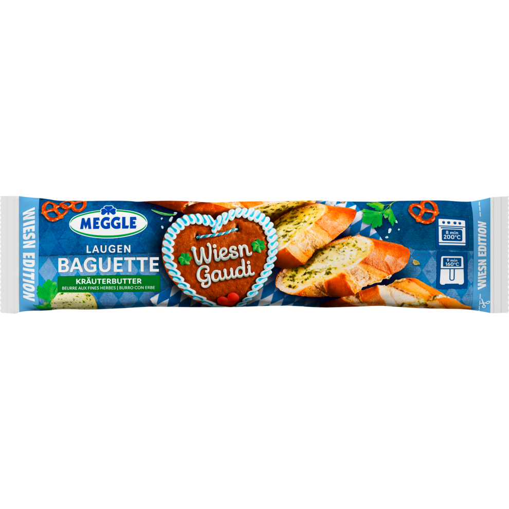 Meggle Laugenbaguette Kräuter 160g
