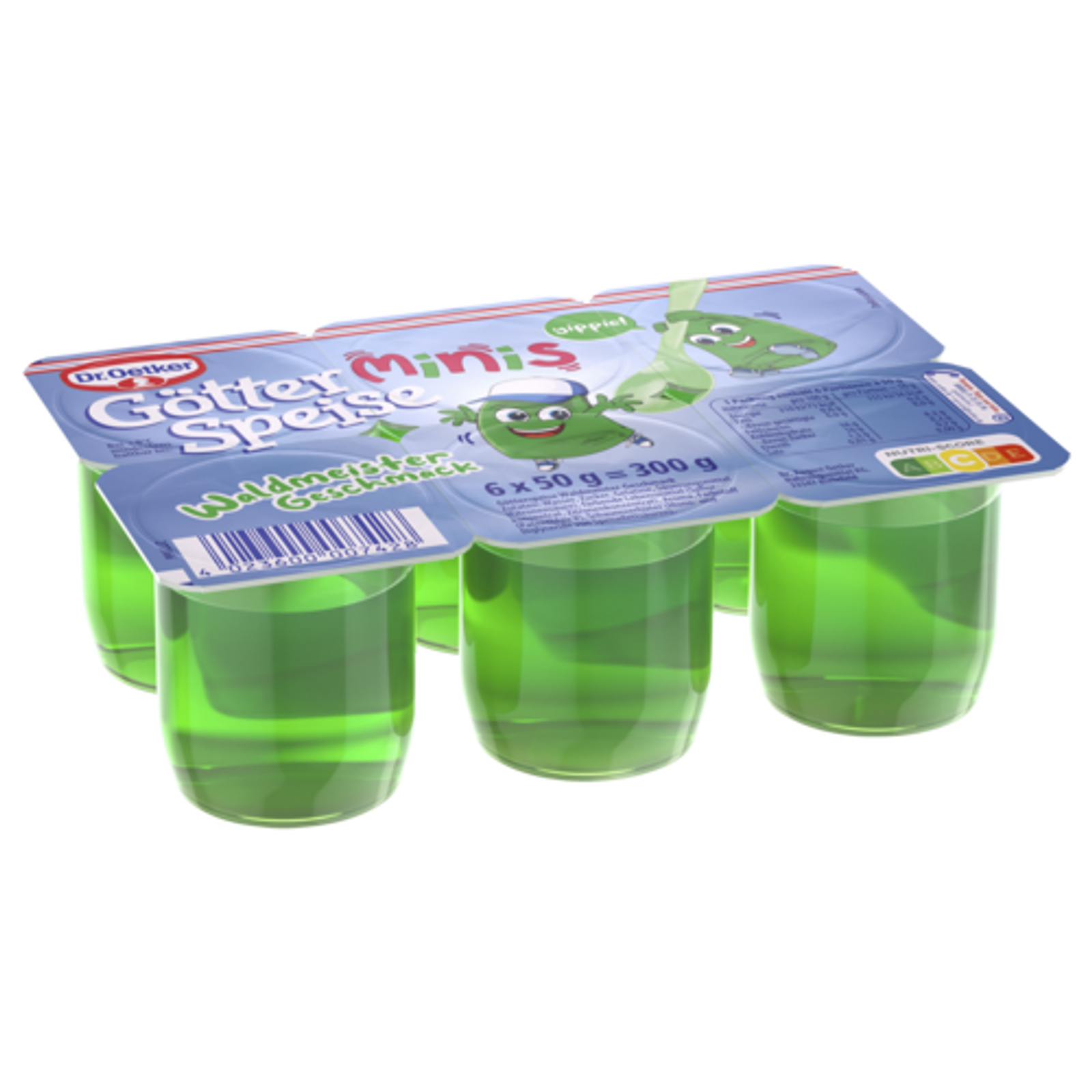 Dr.Oetker Götterspeise Minis Waldmeister-Geschmack 6x50g