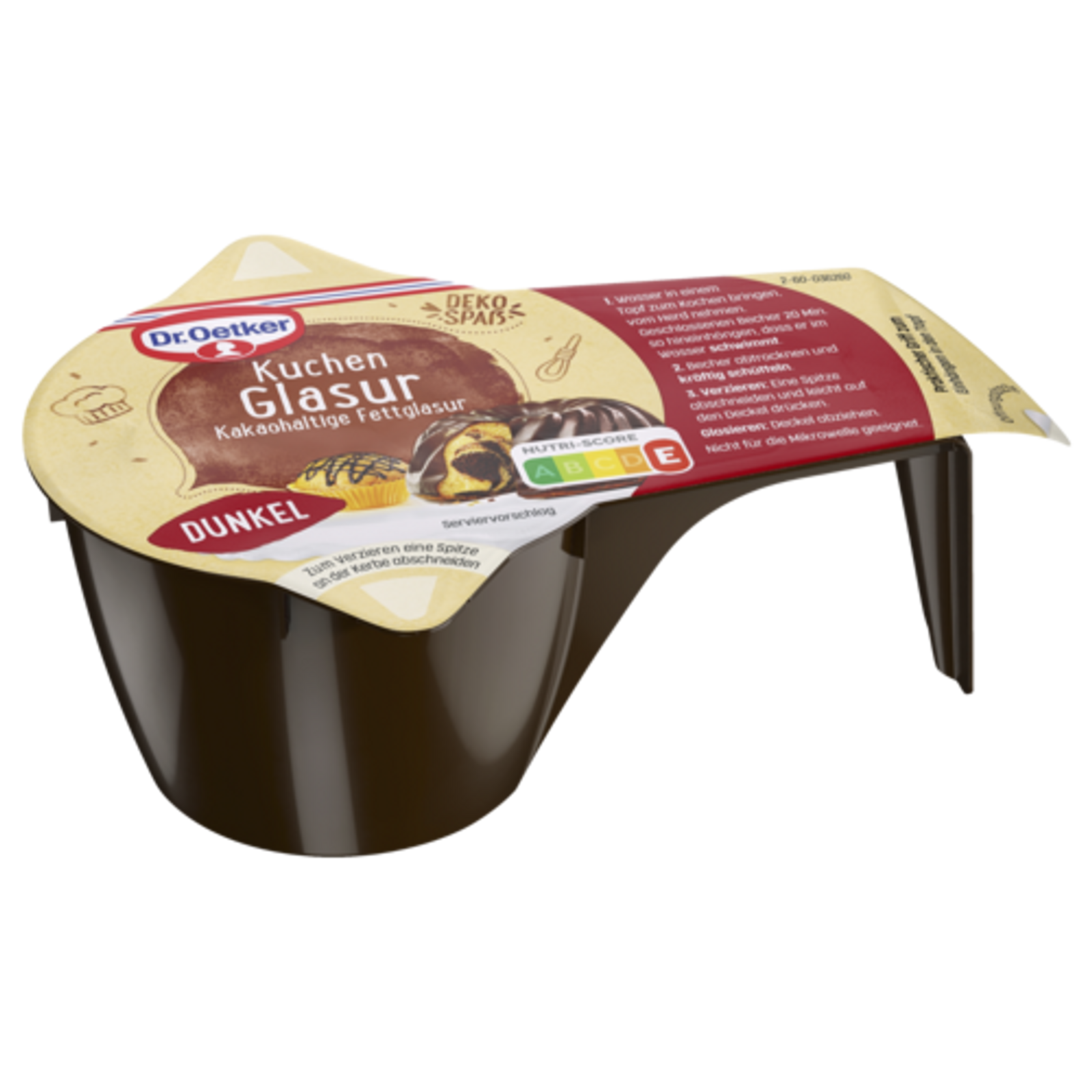 Dr.Oetker Becherglasur Dunkel 125g