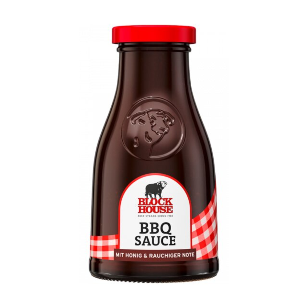 Block House fine BBQ Sauce mit Honig und Hickory Rauch 240ml