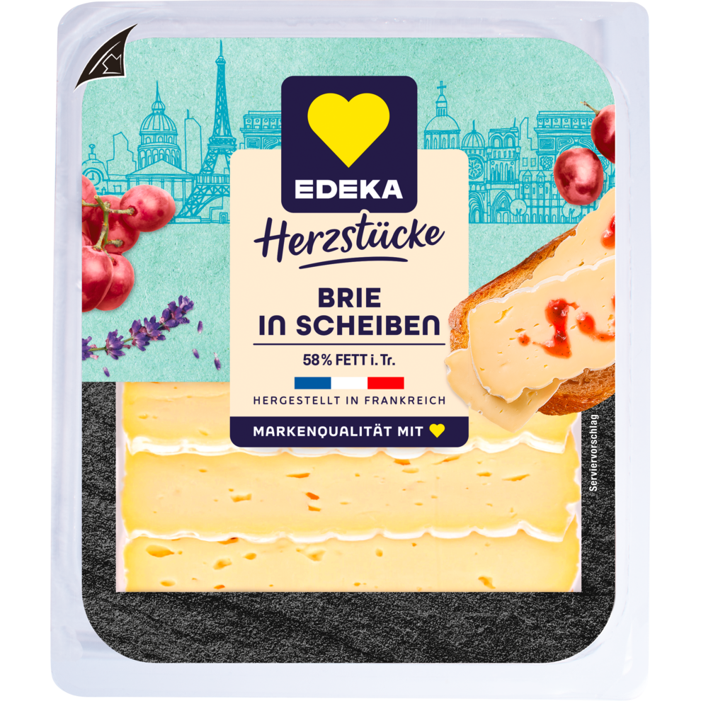 EDEKA Herzstücke Brie Scheiben 150g