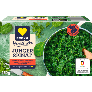 EDEKA Herzstücke Junger Spinat gehackt portioniert 450g
