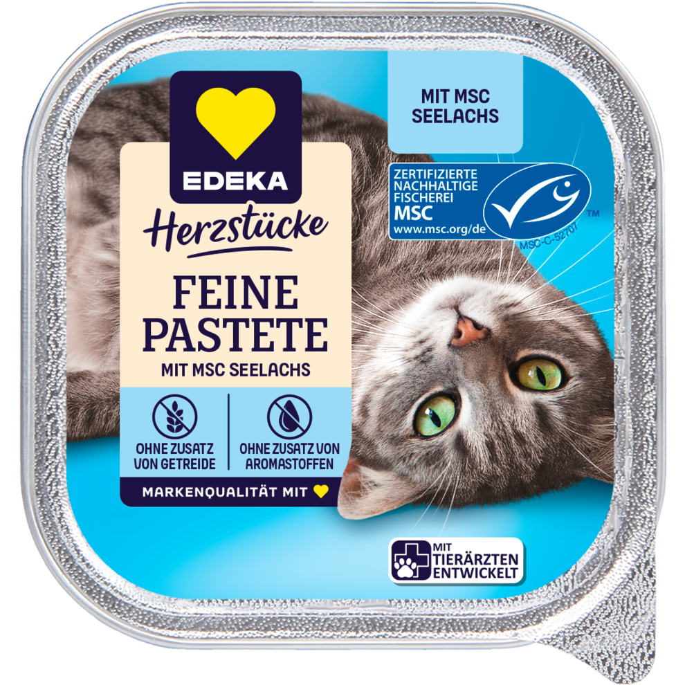 MSC EDEKA Herzstücke Feine Pastete mit MSC Seelachs 100g