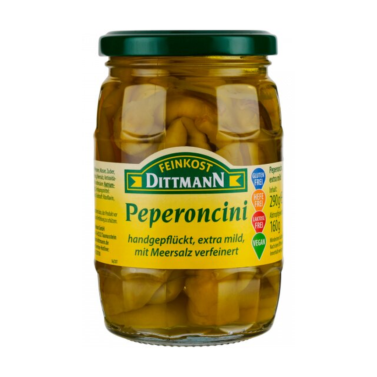 Feinkost Dittmann Peperoncini extra Mild 290g