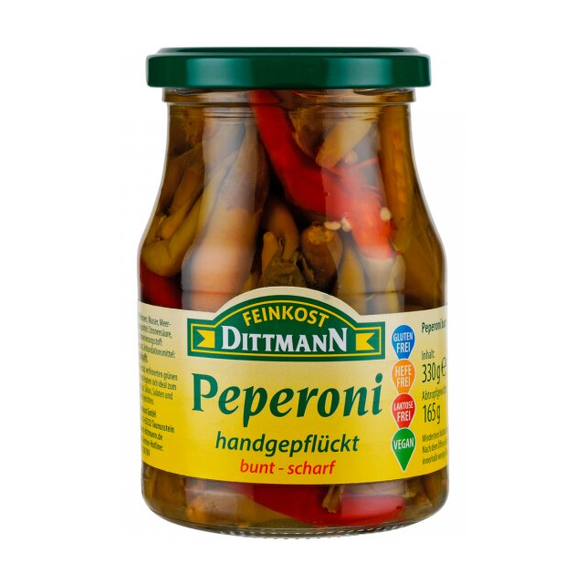 Feinkost Dittmann Peperoni bunt Scharf 330g