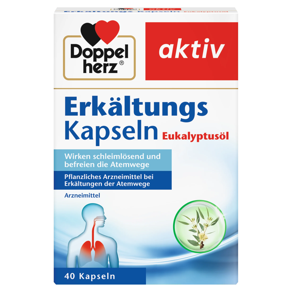 Doppelherz Erkältungs Kapseln mit Eucalytusöl 40 Kapseln