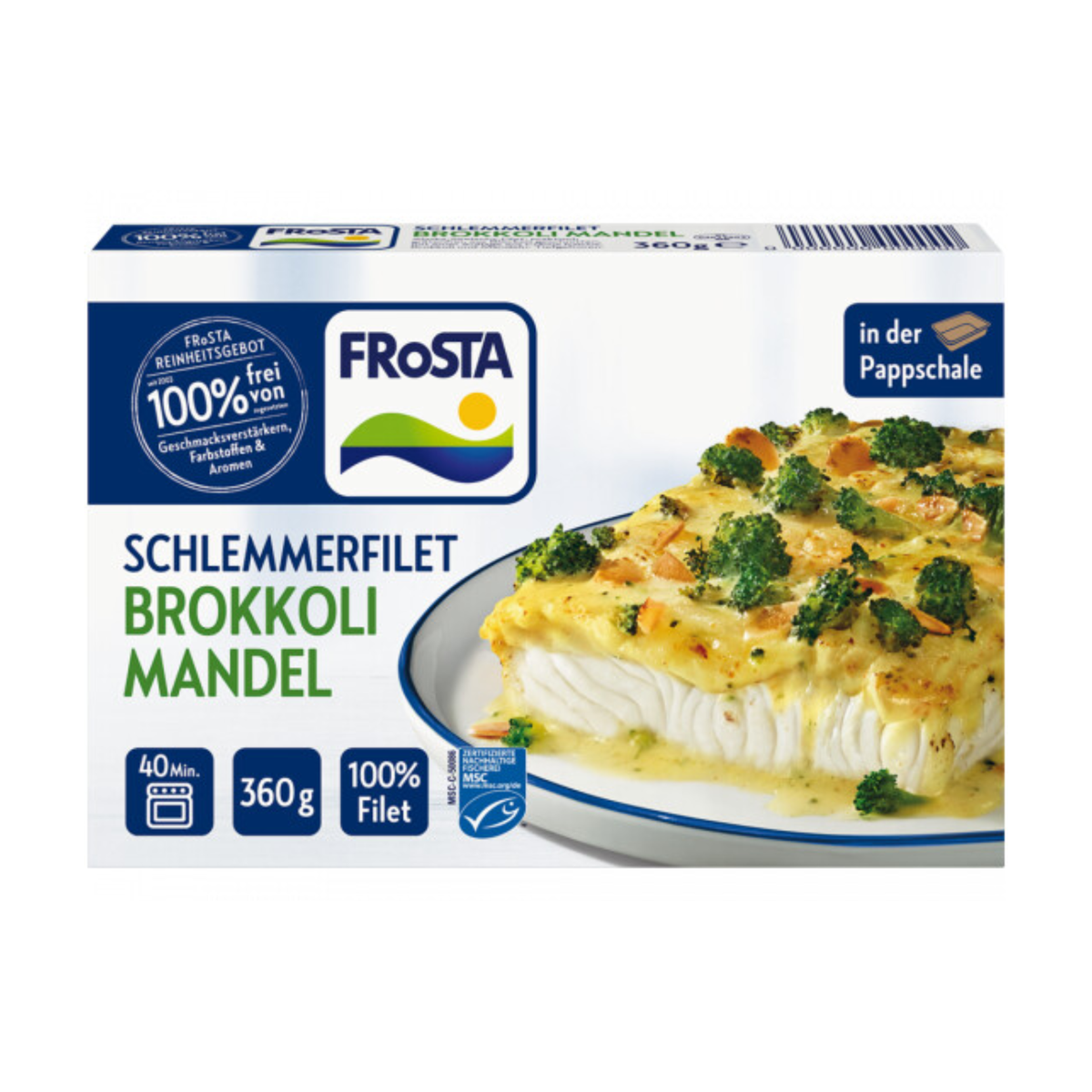 MSC Frosta Schlemmerfilet Brokkoli-Mandel 360g