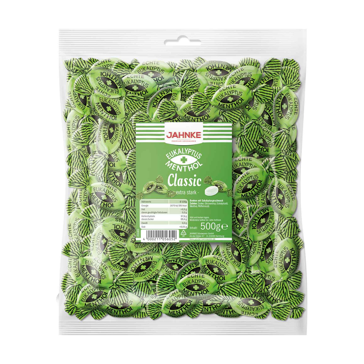 Jahnke Eukalyptus-Menthol-Bonbons 500g