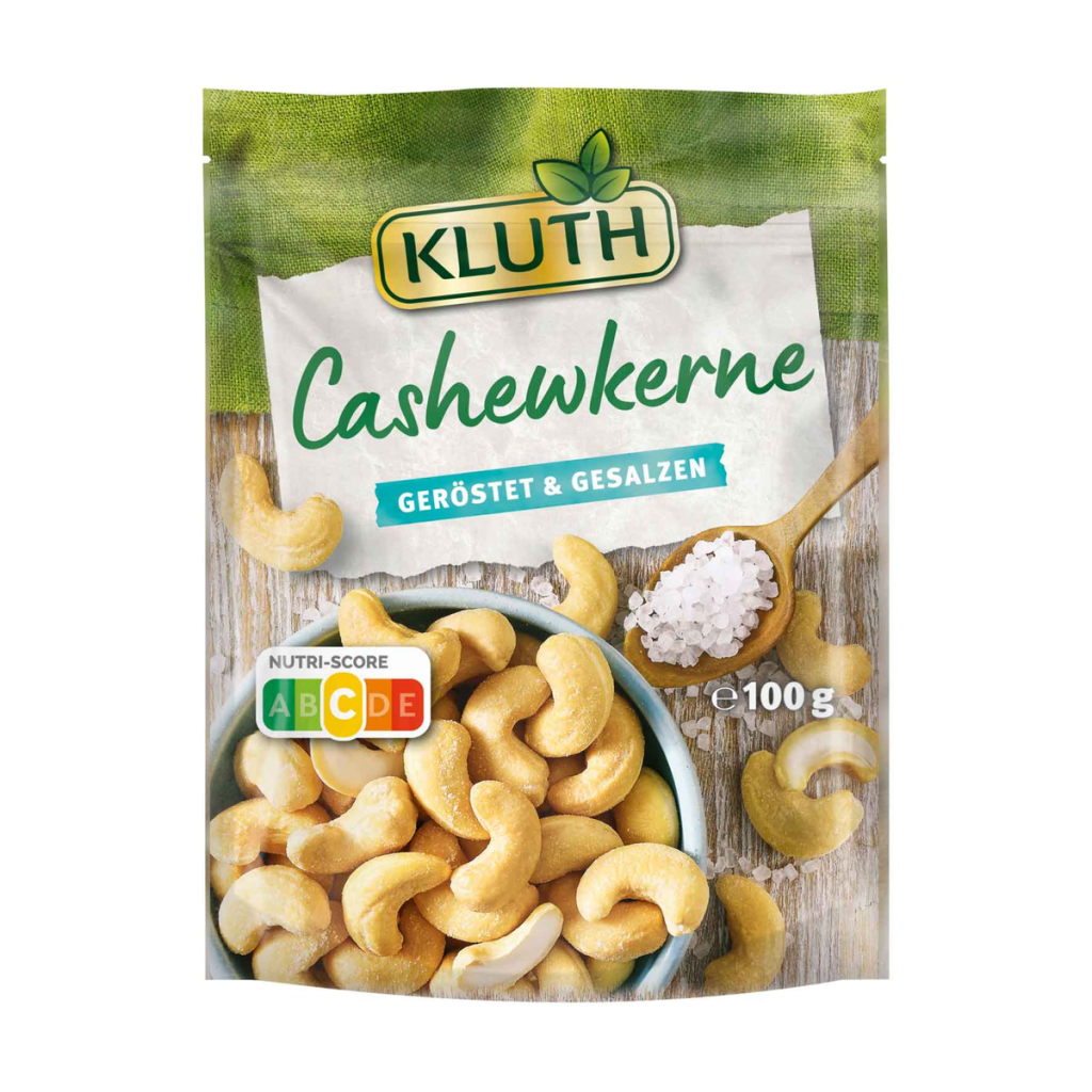 Kluth Salz-Cashewkerne geröstet und gesalzen 100g