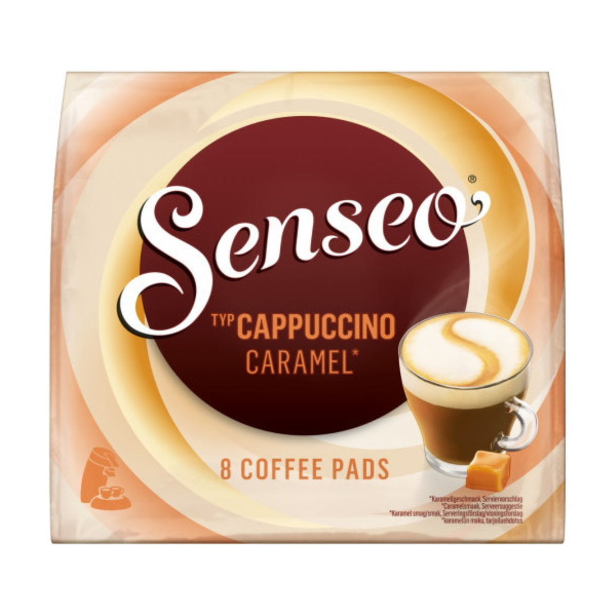 Senseo Kaffeepads Cappuccino/Caramel 8ST 92g