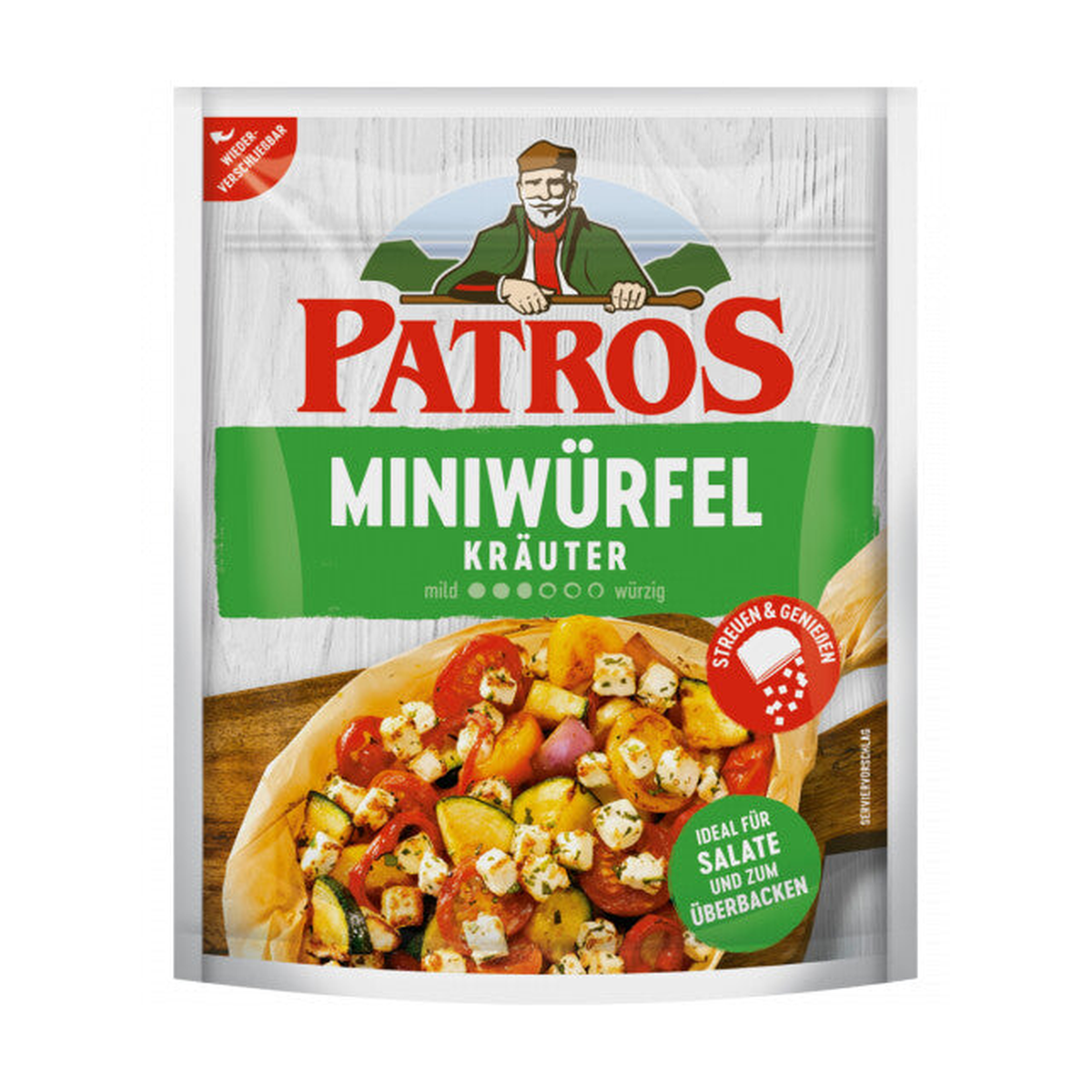 Patros Miniwürfel Kräuter 45%Fett i.Tr.135g