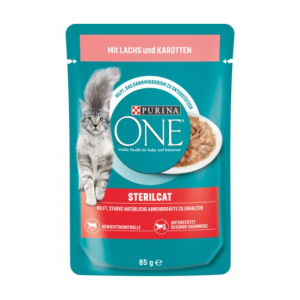 One Sterilcat Gelee in Sauce Lachs&Karotte Katzennassnahrung 85g