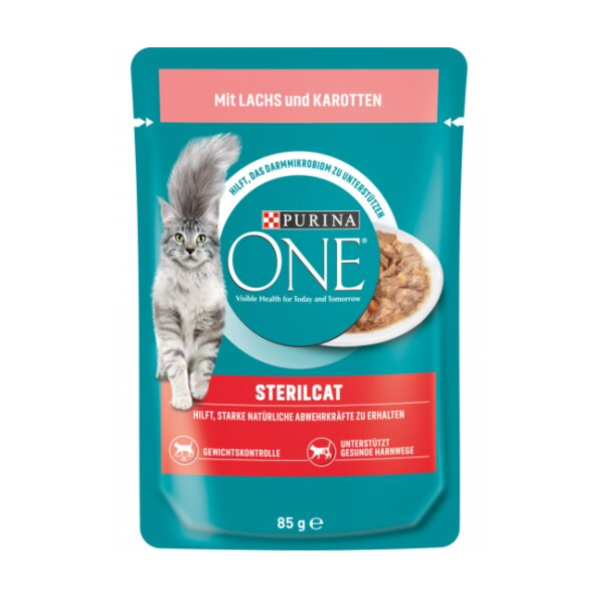 One Sterilcat Gelee in Sauce Lachs&Karotte Katzennassnahrung 85g
