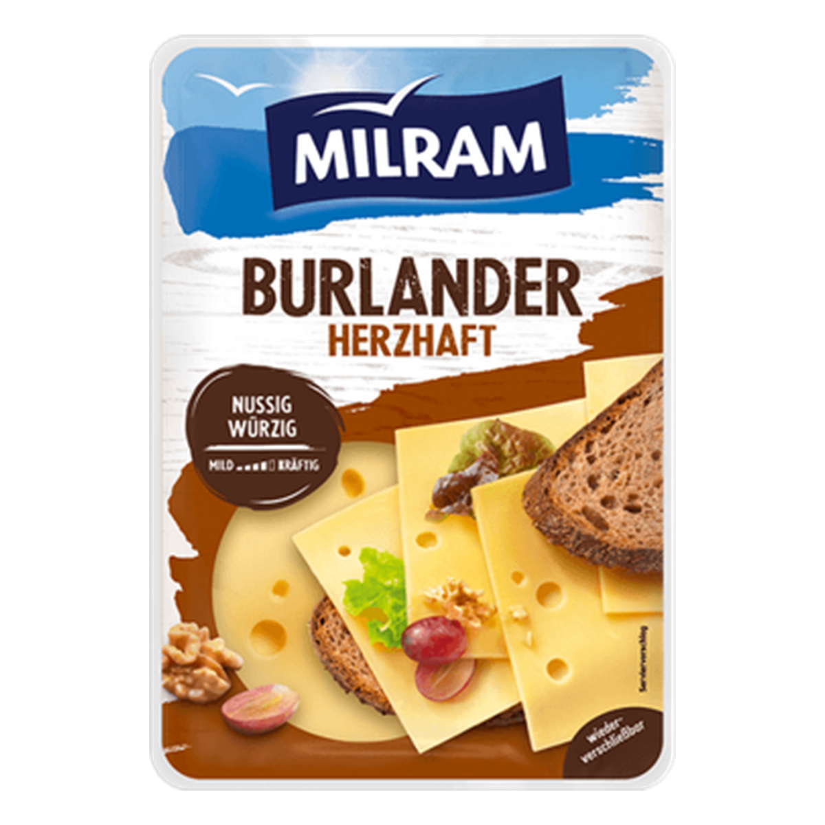 Milram Burlander herzhaft-würzig 48% Fett i.Tr.150g