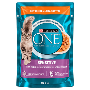 One Sensitive Gelee in Sauce Huhn&Karotte Katzennassnahrung 85g