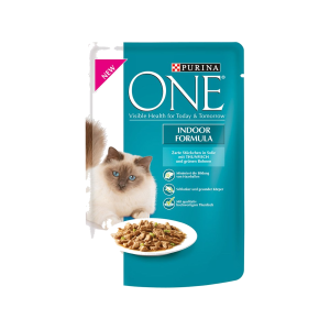One Indoor Formula Gelee in Sauce Thunfisch&Grüne Bohnen Katzennassnahrung 85g
