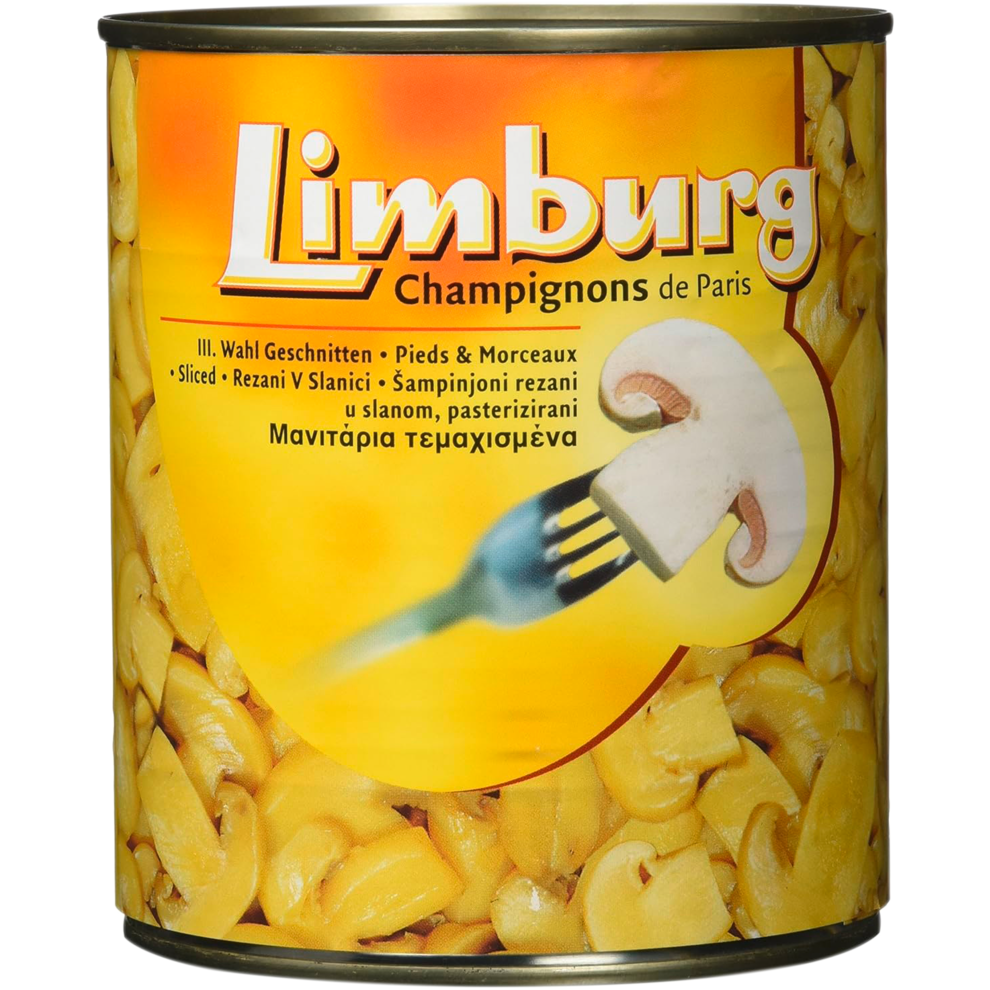 Limburg Champignons 3.Wahl geschnitten 800g