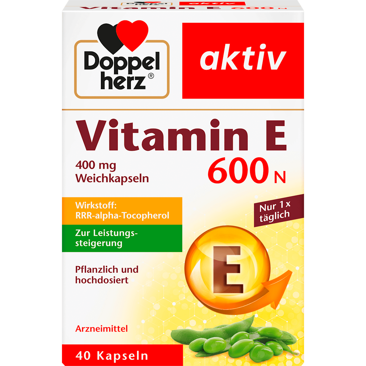 Doppelherz Vitamin E600 N 40Kapseln