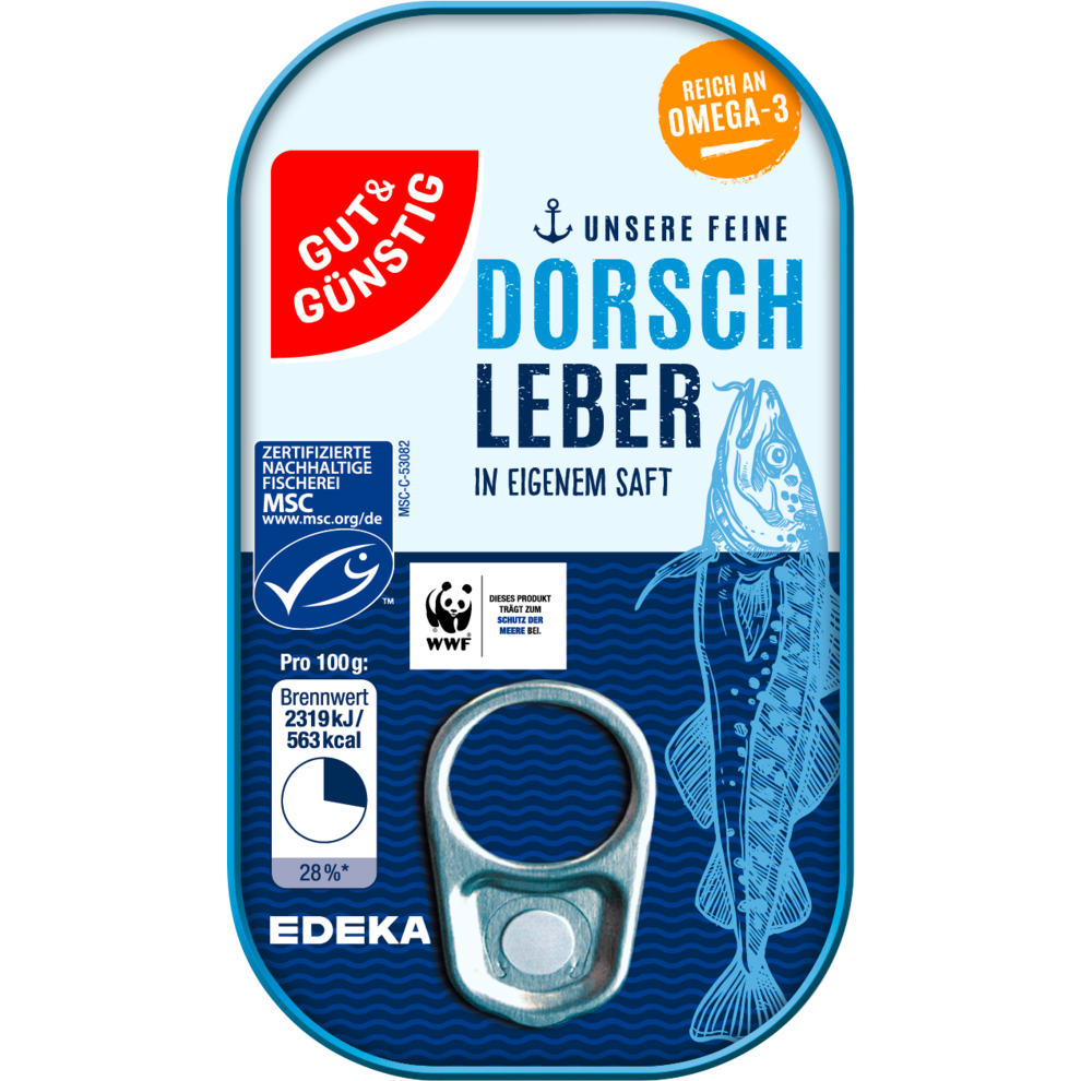 MSC GUT&GÜNSTIG Dorschleber 121g