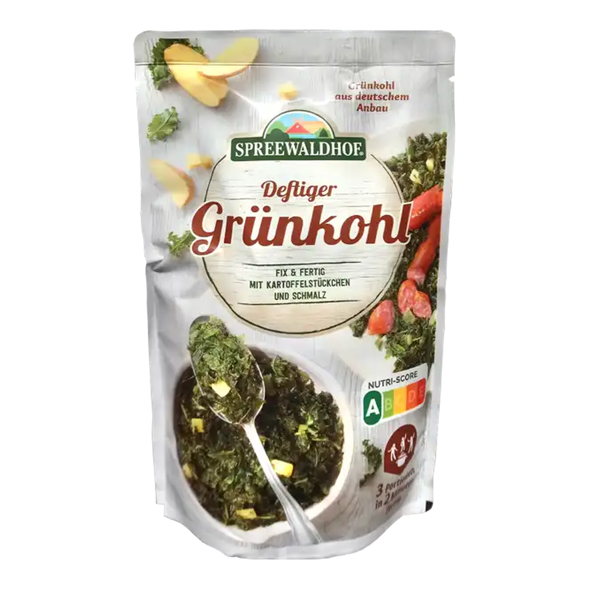 Spreewaldhof Grünkohl mit feinen Kartoffelstückchen und Schmalz 400g