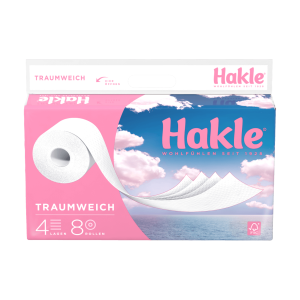 Hakle Traumweich Toilettenpapier weiß 4-lagig 8x130Blatt