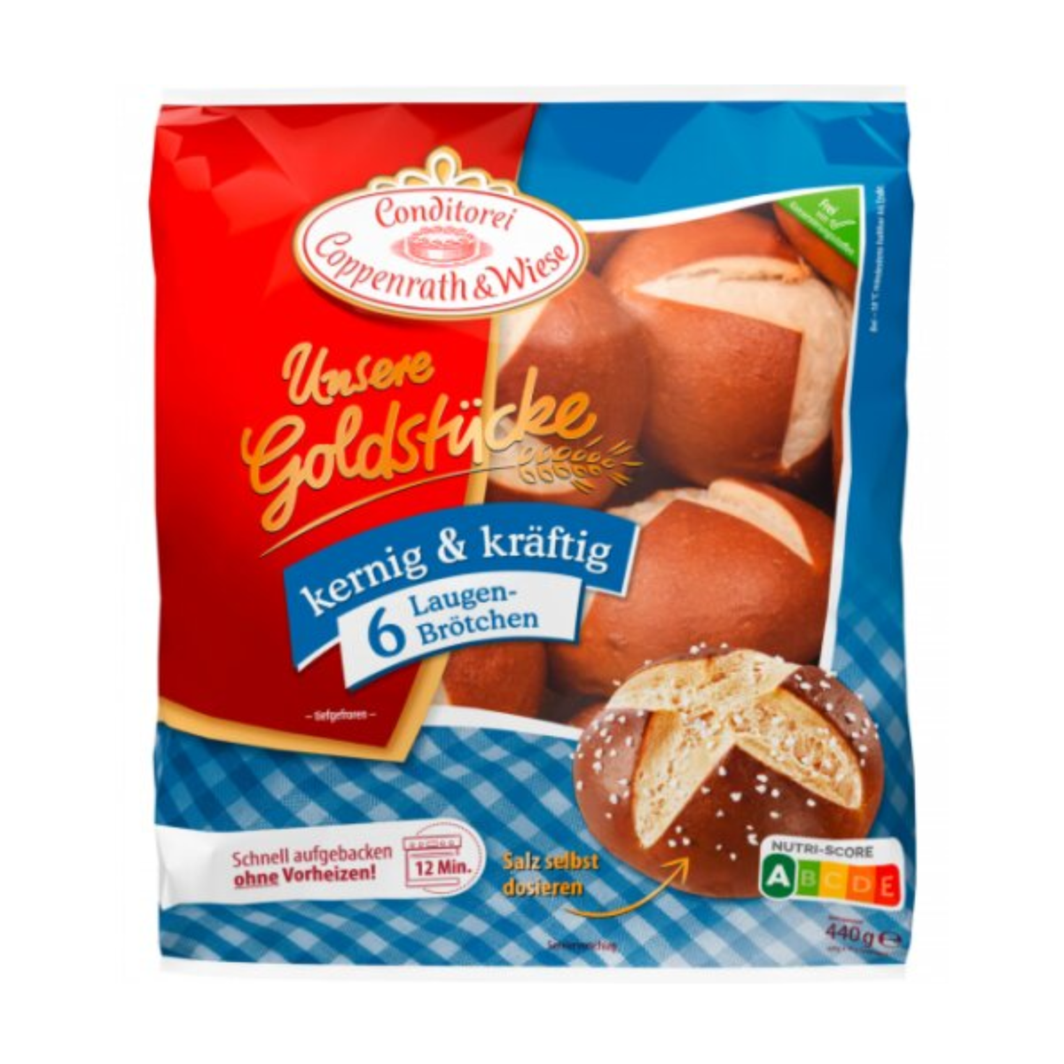 Coppenrath&Wiese Laugenbrötchen 6ST 440g