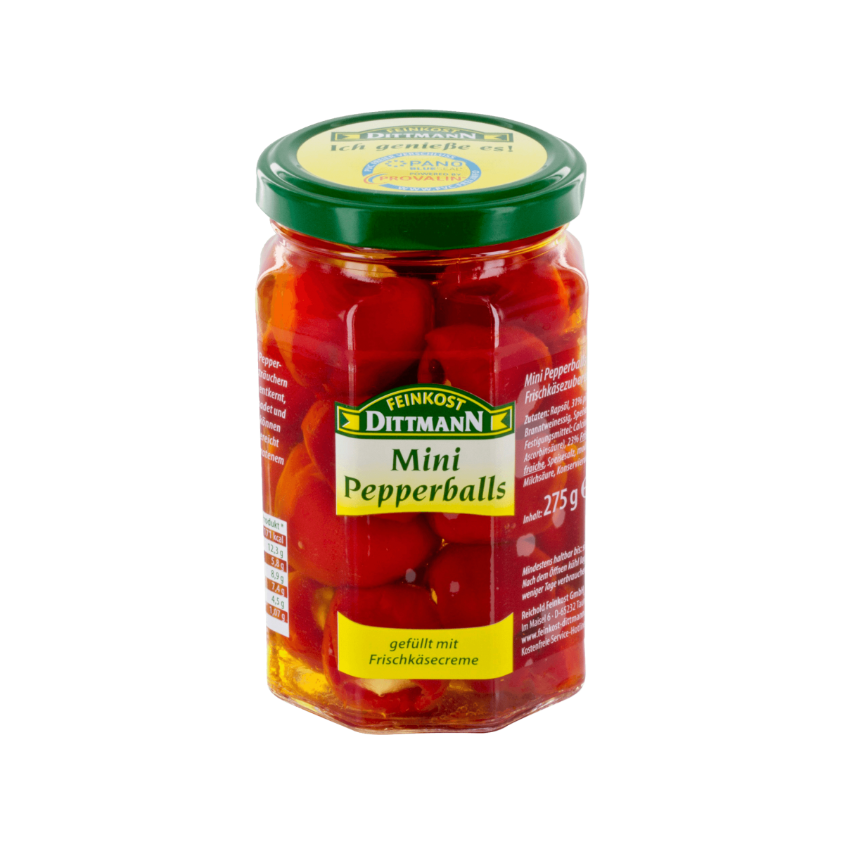Feinkost Dittmann Mini-Pepperballs gefüllt mit Frischkäsecreme 275g