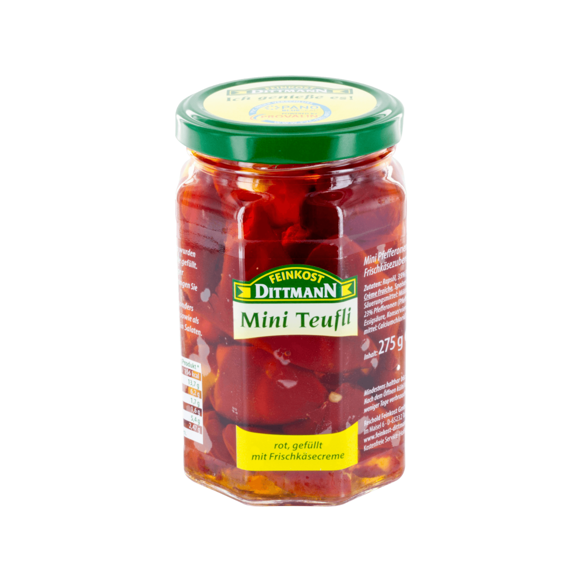 Feinkost Dittmann Mini-Teufli rot gefüllt mit Frischkäsecreme 275g