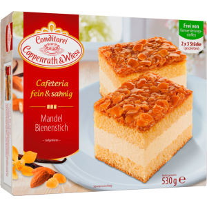 Coppenrath&Wiese Cafeteria Mandel-Bienenstich-Schnitte 6ST 530g