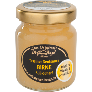 Wolfram Berge Tessiner Birnen-Senfsauce süßlich-scharf 60ml