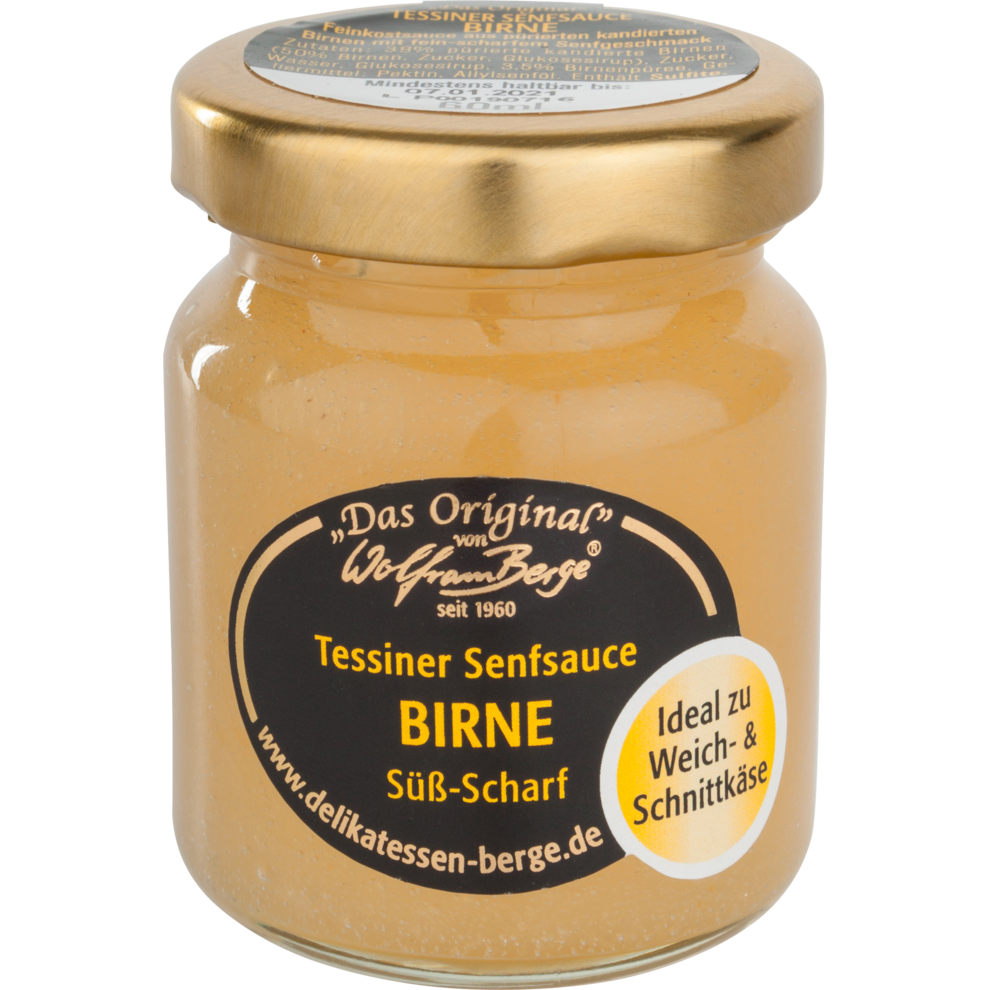 Wolfram Berge Tessiner Birnen-Senfsauce süßlich-scharf 60ml
