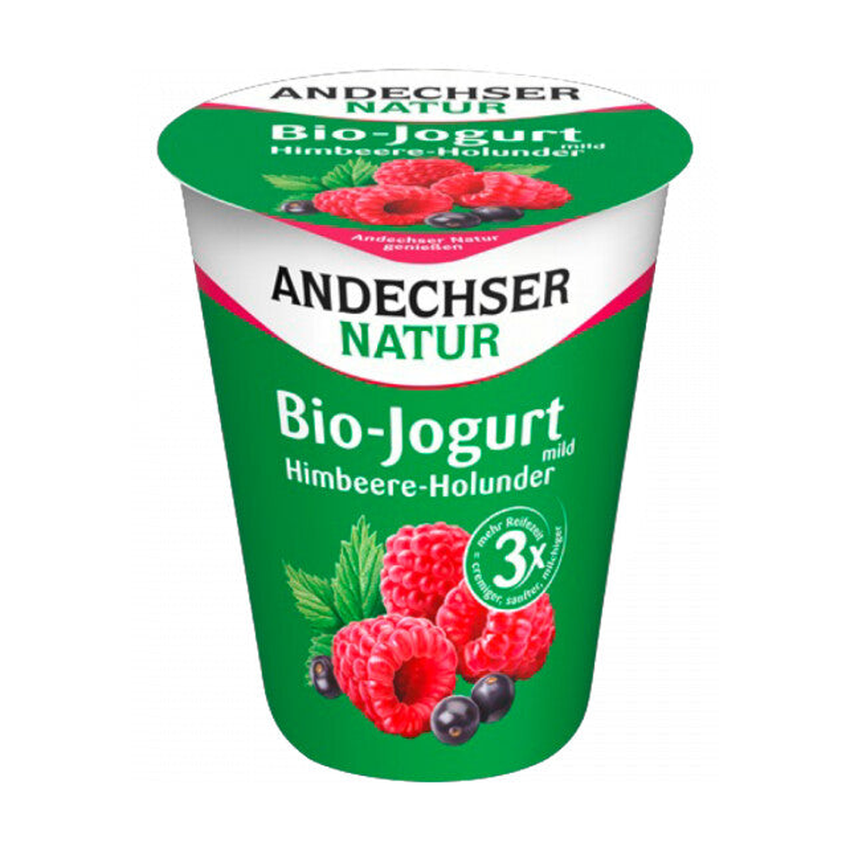 Bio Andechser Natur Joghurt mild Himbeere-Holunder 3,8% 400g