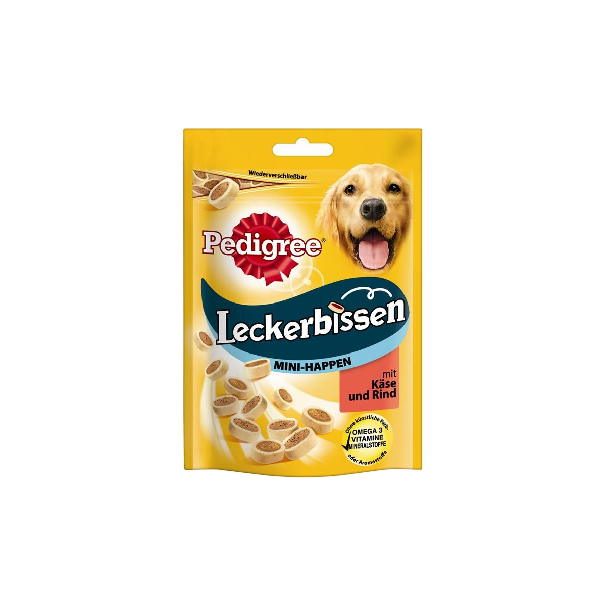Pedigree Leckerbissen Mini-Happen Rind&Käse 140g