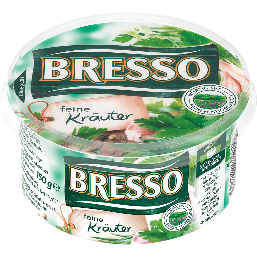 Bresso feine Kräuter 60% Fett i.Tr.150g