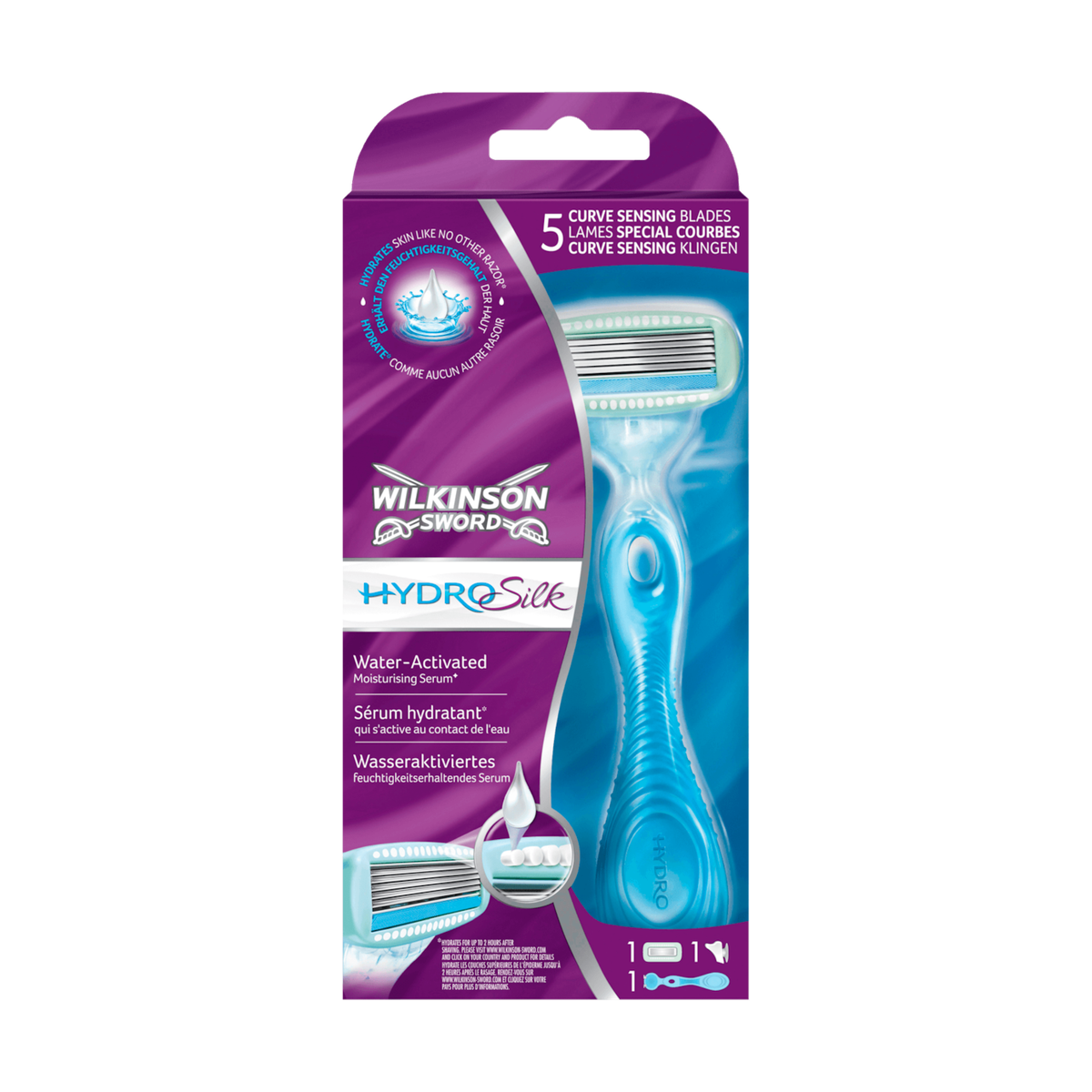 Wilkinson Hydro Silk Rasierapparat mit 1 Klinge