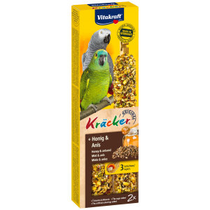 Vitakraft African Kräcker mit Honig-Anis für Papageien 2x90g