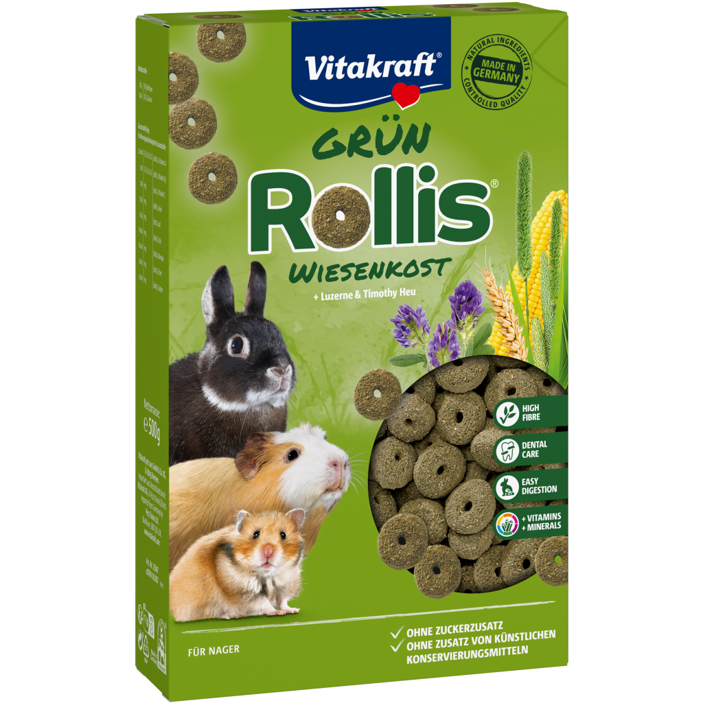 Vitakraft Grün-Rollis Wiesenkost für Nager 500g