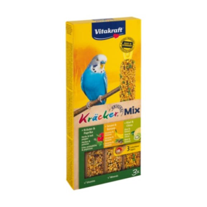 Vitakraft Kräcker Trio Banane/Kräuter/Kiwi für Sittiche 3ST 90g