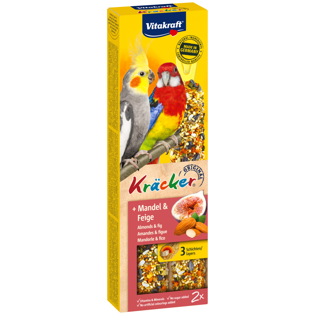 Vitakraft Australian Kräcker Mandel-Feige für Großsittiche 2x90g