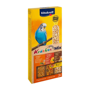 Vitakraft Kräcker Combi Honig/Orange/PopCorn für Sittiche 3ST 80g