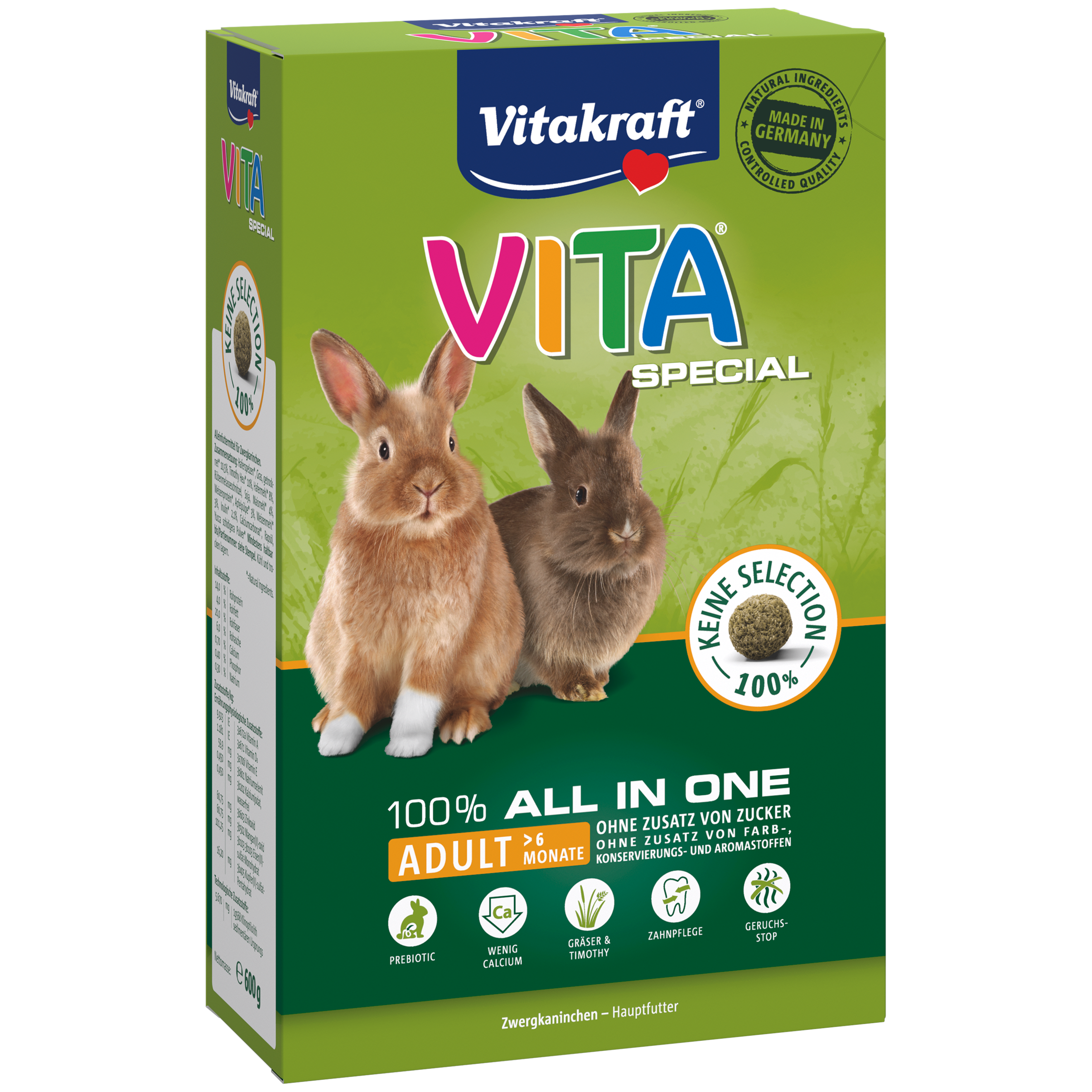 Vitakraft Vita Special Adult für Zwergkaninchen 600g