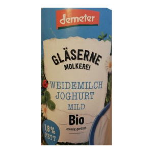 Demeter Gläserne Molkerei Joghurt 1,8% 500g