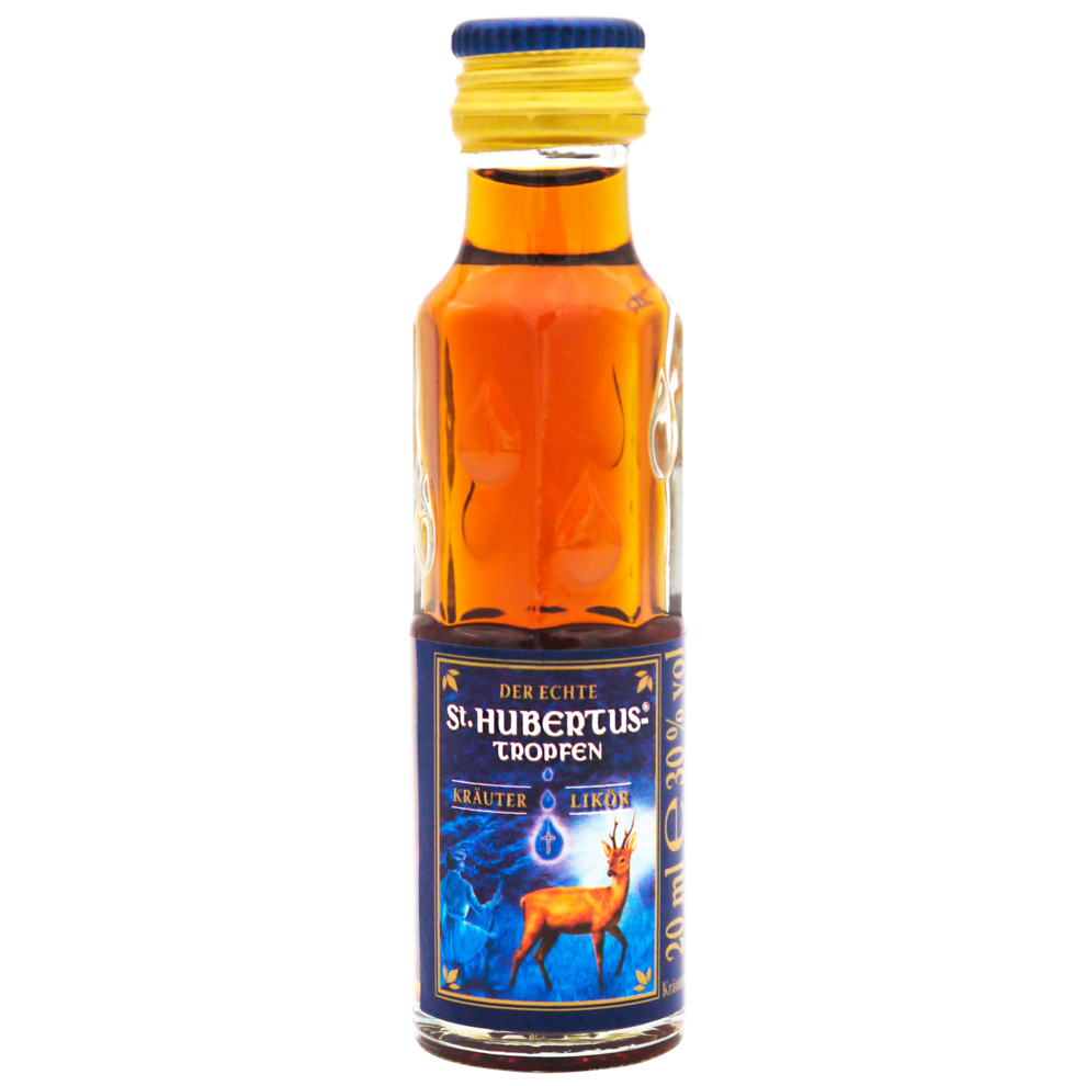 St.Hubertus-Tropfen Kräuter Likör 30% 0,02l